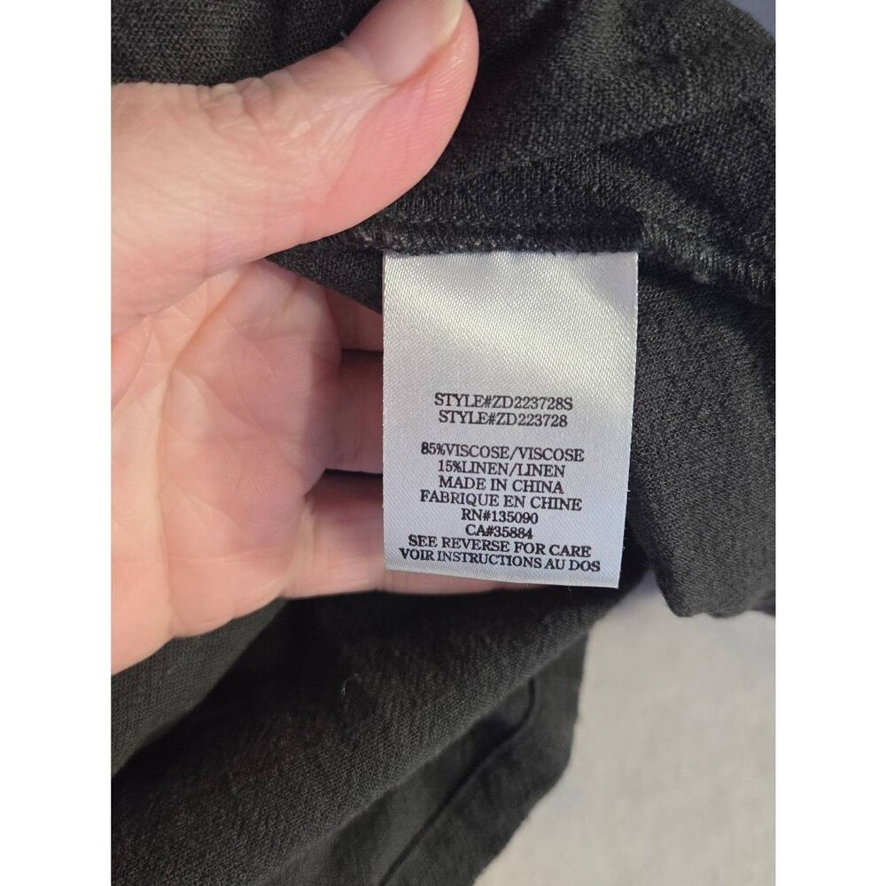 Z Supply Irene Linen Blend Midi Shirt Dress Sz. L - Picture 7 of 8